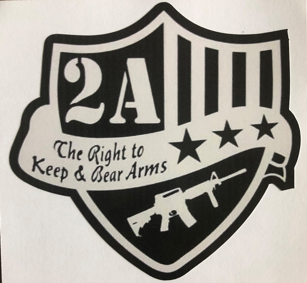 2A Shield Sticker